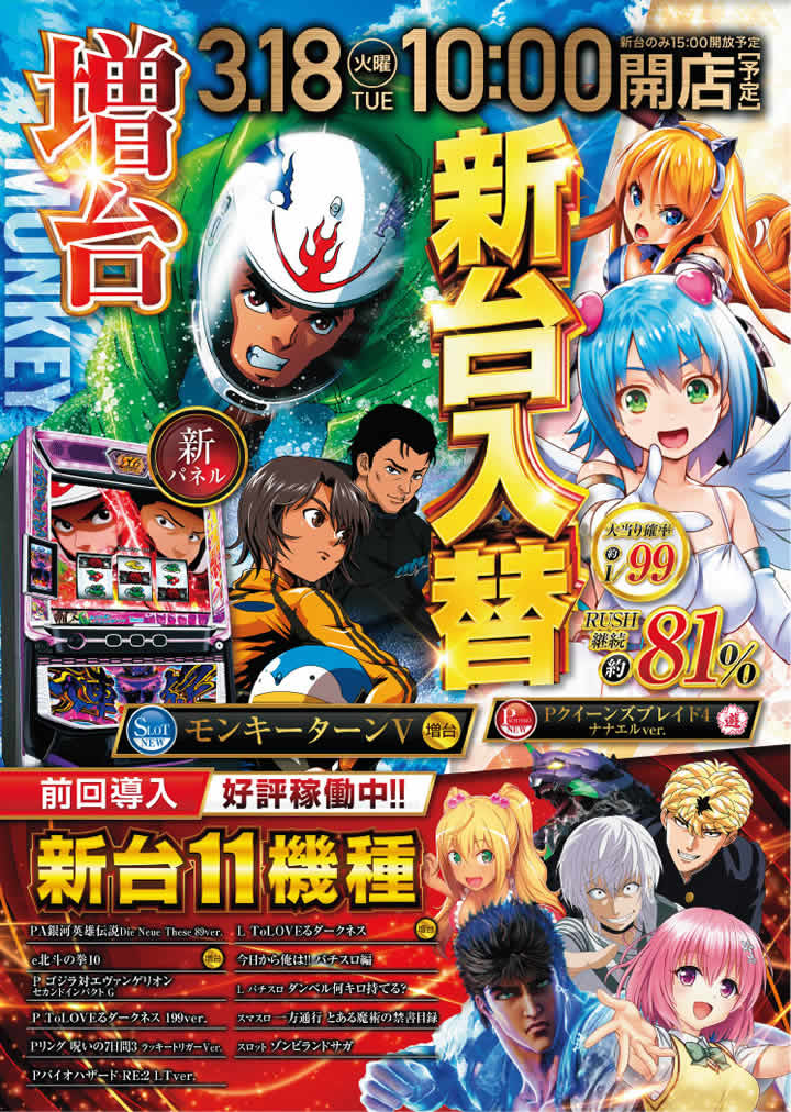 新台入替